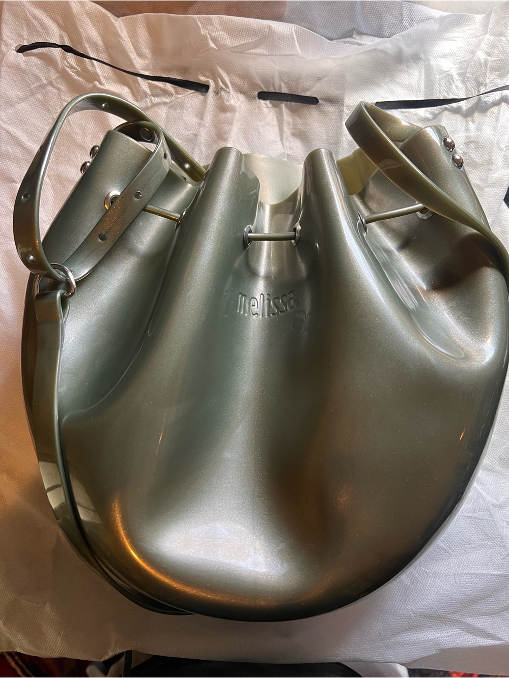 NWT | Melissa Sac Bag (Metallic Green)